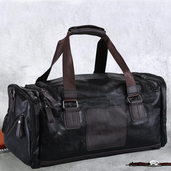 briefcases travel bag men's portable large capacity business trip casual fashion leather shoulder short distance luggage
briefcases travel bag men's portable large capacity business trip casual fashion leather shoulder short distance luggage