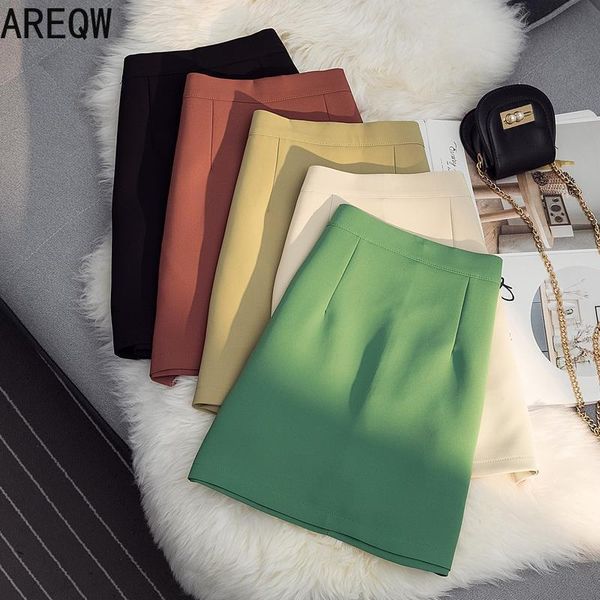 skirts 2021 summer high waist anti-glare skirt,a-line skirt, Black