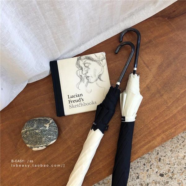 umbrellas korean simple and aesthetic hepburn style solid color splicing long handle umbrella automatic anti-wind anti-ultraviolet
umbrellas korean simple and aesthetic hepburn style solid color splicing long handle umbrella automatic anti-wind anti-ultraviolet