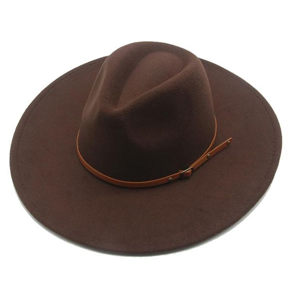 wide brim hats women winter big 9.5cm solid band belt fedora hat khaki black outdoor cowboy jazz caps for men sombreros de mujer, Blue;gray
wide brim hats women winter big 9.5cm solid band belt fedora hat khaki black outdoor cowboy jazz caps for men sombreros de mujer, Blue;gray
