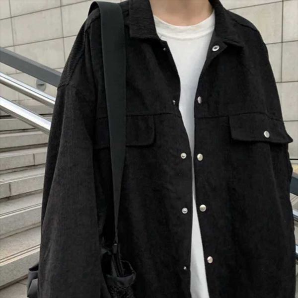women's vests autumn 2021 retro hong kong style corduroy loose mid-length design sense tooling long-sleeved jacket women, Black;white
women's vests autumn 2021 retro hong kong style corduroy loose mid-length design sense tooling long-sleeved jacket women, Black;white
