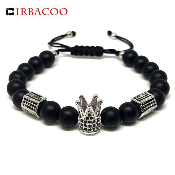 charm bracelets irbacoo 2021 luxury men bracelet kings style cubic zirconia crown chams black beads for jewelry gift, Golden;silver
charm bracelets irbacoo 2021 luxury men bracelet kings style cubic zirconia crown chams black beads for jewelry gift, Golden;silver