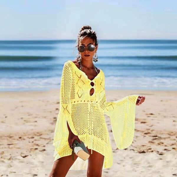 beach holiday casual shirts flare sleeve blouse european style woman women's blouses &, White