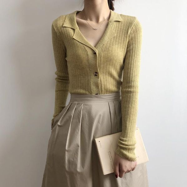 2021 autumn new solid color suit collar long sleeve bottomingslimming knit sweater cardigan women p816, White
2021 autumn new solid color suit collar long sleeve bottomingslimming knit sweater cardigan women p816, White