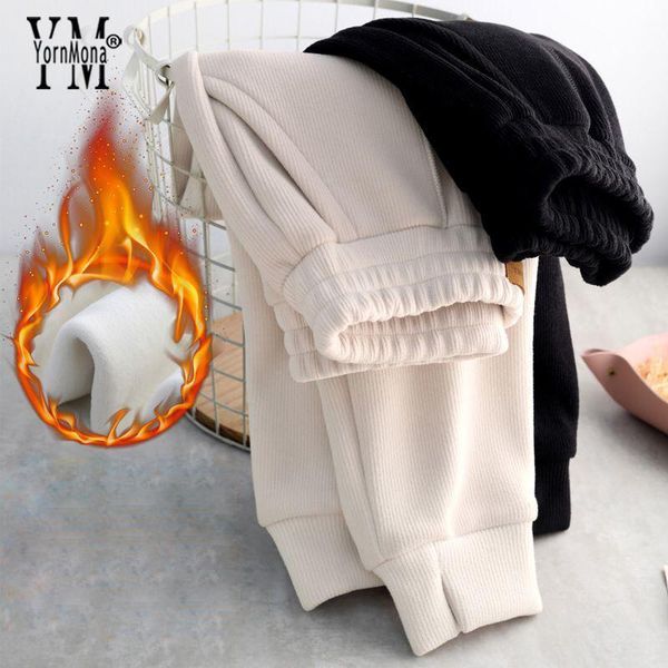 women's pants & capris yornmona plus size s-4xl women harem high waist all match thick velvet warm winter trousers female casual, Black;white
women's pants & capris yornmona plus size s-4xl women harem high waist all match thick velvet warm winter trousers female casual, Black;white