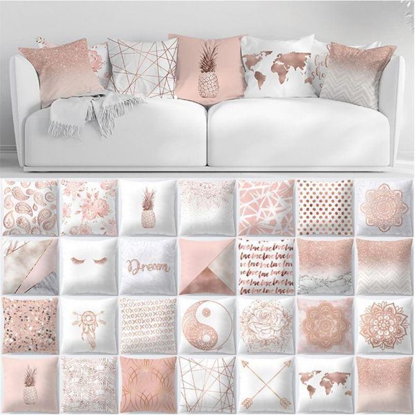 pillow case rose gold geometric decorative cushion cover pillowcase for sofa polyester covers home decor 45*45cm
pillow case rose gold geometric decorative cushion cover pillowcase for sofa polyester covers home decor 45*45cm