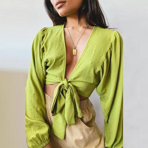 women's blouses & shirts summer lace up bow casual loose long sleeve female fashion hollow out streetwear ladies blouse, White
women's blouses & shirts summer lace up bow casual loose long sleeve female fashion hollow out streetwear ladies blouse, White