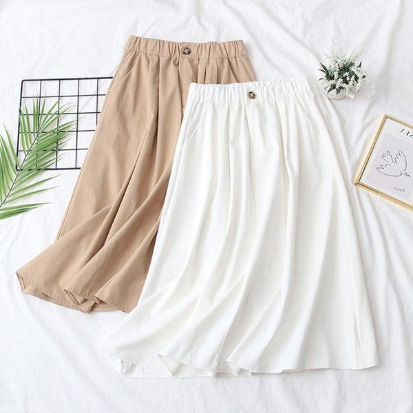 skirts 2021 spring summer preppy style solid women cotton skirt casual elegant office elastic waist a-line midi with pocket, Black
skirts 2021 spring summer preppy style solid women cotton skirt casual elegant office elastic waist a-line midi with pocket, Black
