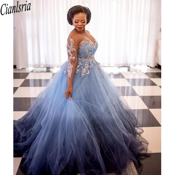 2021 quinceanera dresses sheer neck beaded applique aso ebi prom dress buttons back long tulle plus size vestidos de fiesta, Blue;red
2021 quinceanera dresses sheer neck beaded applique aso ebi prom dress buttons back long tulle plus size vestidos de fiesta, Blue;red