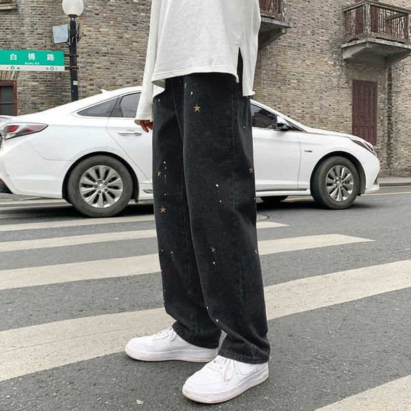 men's wide star embroidered black jeans, fashion brand, straight tube, leg, hip hop, street clothes, new 2021, Blue
men's wide star embroidered black jeans, fashion brand, straight tube, leg, hip hop, street clothes, new 2021, Blue