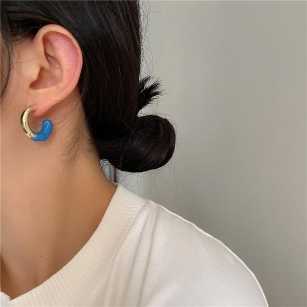 hoop & huggie srcoi retro minimalist small c-shaped enamel earrings for women girls cool geometric hoops candy color fashion party jewelry, Golden;silver
hoop & huggie srcoi retro minimalist small c-shaped enamel earrings for women girls cool geometric hoops candy color fashion party jewelry, Golden;silver