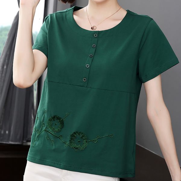women's sweaters floral embroidered shirt, cotton, plus size, button, women's t-shirt, summer, short sleeve, vu0t, White;black
women's sweaters floral embroidered shirt, cotton, plus size, button, women's t-shirt, summer, short sleeve, vu0t, White;black