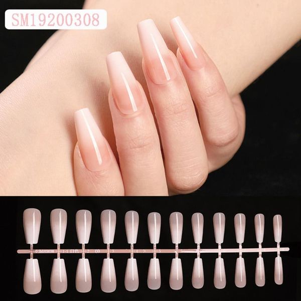 false nails 24 pcs/set pink french fake ballerina coffin long full cover nail tips press on manicure extension makeup tool, Red;gold
false nails 24 pcs/set pink french fake ballerina coffin long full cover nail tips press on manicure extension makeup tool, Red;gold