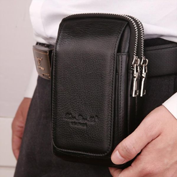 men genuine leather waist bags pack double zipper wallet cell mobile phone pocket cigarette case coin purse male fanny money
men genuine leather waist bags pack double zipper wallet cell mobile phone pocket cigarette case coin purse male fanny money
