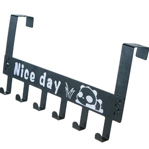 hooks & rails 1 pcs six-row carbon steel hook door-back traceless clothes hanger kitchen bedroom door rack towel holder
hooks & rails 1 pcs six-row carbon steel hook door-back traceless clothes hanger kitchen bedroom door rack towel holder
