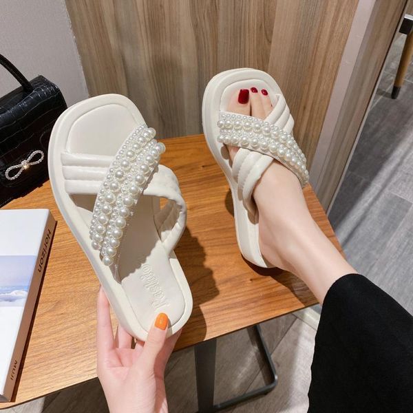 slippers female shoes summer 2021 ladies flat with flip flops casual fashion women string bead outside slides, Black
slippers female shoes summer 2021 ladies flat with flip flops casual fashion women string bead outside slides, Black