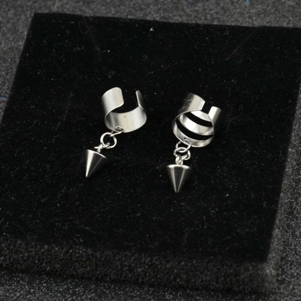 clip-on & screw back stainless steel ear clip without piercing earrings for women 2021 fashion jewellery beautiful girls pentagram students, Silver
clip-on & screw back stainless steel ear clip without piercing earrings for women 2021 fashion jewellery beautiful girls pentagram students, Silver