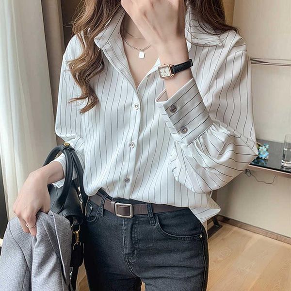 women's blouses & shirts striped shirt design niche 2021 spring quarter sleeve professional dress temperament, White
women's blouses & shirts striped shirt design niche 2021 spring quarter sleeve professional dress temperament, White