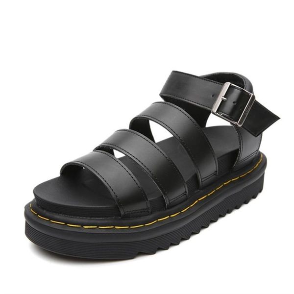 british women wind thick bottom leather ms flat sandals sandals rome foot bed comfortable leather, Black
british women wind thick bottom leather ms flat sandals sandals rome foot bed comfortable leather, Black