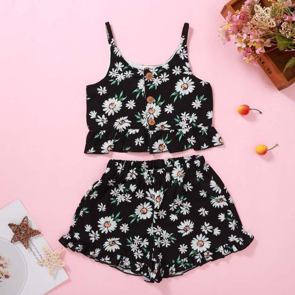 clothing sets baby girl clothes daisy print sleeveless vest shorts summer kids toddler ropa de niña pour filles, White
clothing sets baby girl clothes daisy print sleeveless vest shorts summer kids toddler ropa de niña pour filles, White