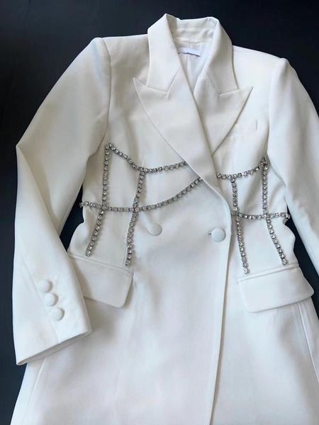 women's suits & blazers the 2021 diamond corsage type suit jacket 0814, White;black
women's suits & blazers the 2021 diamond corsage type suit jacket 0814, White;black