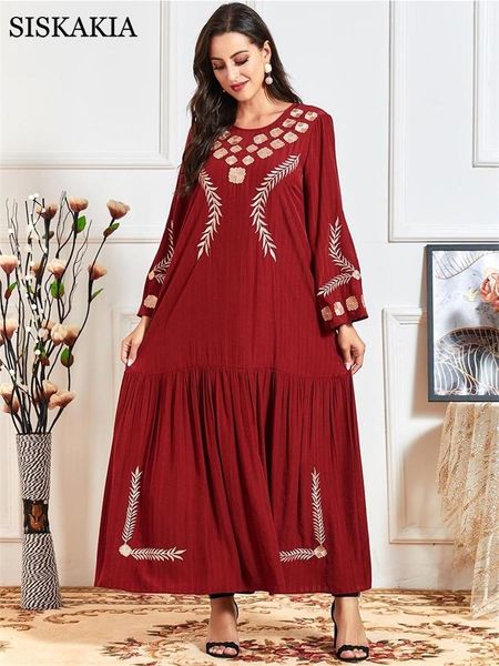 casual dresses siskakia plus size maxi dress for women red elegant ethnic floral embroidery loose o neck long sleeve arabic muslim clothes 2, Black;gray
casual dresses siskakia plus size maxi dress for women red elegant ethnic floral embroidery loose o neck long sleeve arabic muslim clothes 2, Black;gray