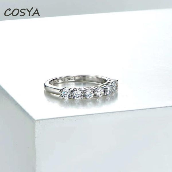 cluster rings cosya 100% 925 sterling silver k white inlaid with 7 high carbon diamond shining engagement party female row fine jewery, Golden;silver
cluster rings cosya 100% 925 sterling silver k white inlaid with 7 high carbon diamond shining engagement party female row fine jewery, Golden;silver