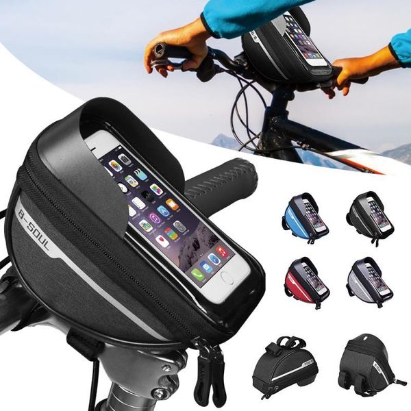 cell phone mounts & holders 6.3inch touch screen bicycle bagsb-soul portable waterproof cycling bike head bag handlebar mobile stand holder
cell phone mounts & holders 6.3inch touch screen bicycle bagsb-soul portable waterproof cycling bike head bag handlebar mobile stand holder