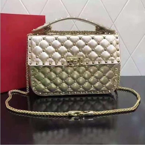 evening bags heavy industry retro luxury rivet sheepskin chain handbag lady designer fashion one-shoulder messenger bag
evening bags heavy industry retro luxury rivet sheepskin chain handbag lady designer fashion one-shoulder messenger bag