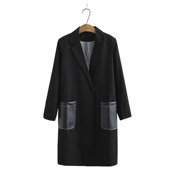 plus size outerwear & coats suits for women in spring and autumn lapel l-3xl fashion long sleeve mid-length coat large fatwomen wear, Black
plus size outerwear & coats suits for women in spring and autumn lapel l-3xl fashion long sleeve mid-length coat large fatwomen wear, Black