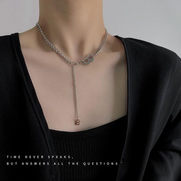 chains letter b necklace woman hollow girl necklaces personality clavicle chain punk party hip hop silver color kpop stainless collier
chains letter b necklace woman hollow girl necklaces personality clavicle chain punk party hip hop silver color kpop stainless collier