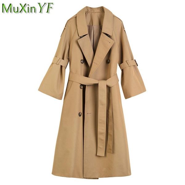 women's trench coats 2021 spring casual loose length lady graceful flare sleeve solid oversize coat fashion classic outerwear female, Tan;black
women's trench coats 2021 spring casual loose length lady graceful flare sleeve solid oversize coat fashion classic outerwear female, Tan;black