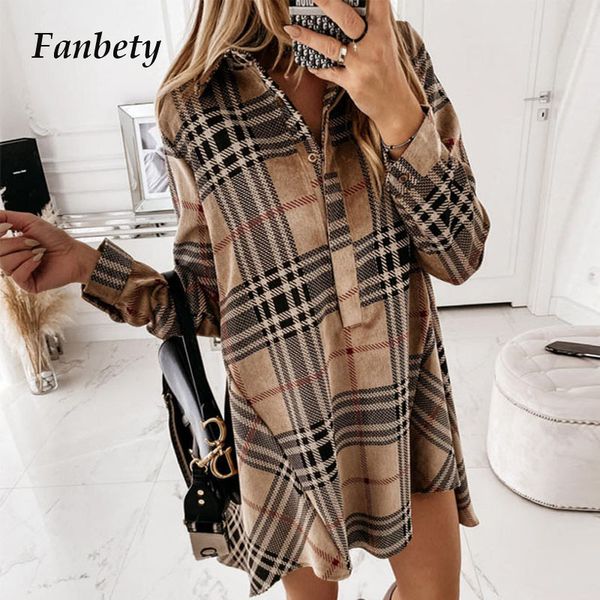 2021 new elegant plaid printed turn-down collar ladies women casual buttons mini vintage female long sleeve party q7j0, Black;gray
2021 new elegant plaid printed turn-down collar ladies women casual buttons mini vintage female long sleeve party q7j0, Black;gray