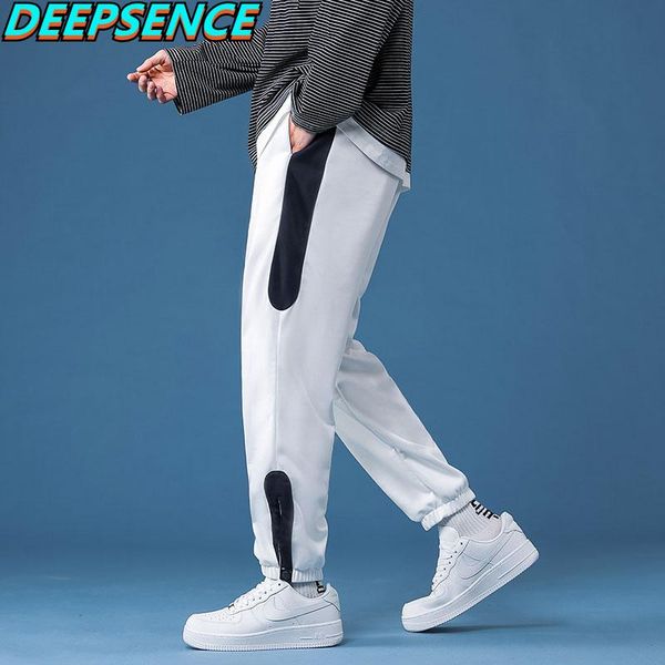 men's pants men four seasons casual sweatpants korean loose fit drawstring polyester fashion youthful vitality ankle length, Black
men's pants men four seasons casual sweatpants korean loose fit drawstring polyester fashion youthful vitality ankle length, Black