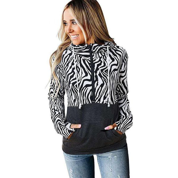 women's hoodies & sweatshirts printed patchwork hoodies, half zipper long sleeve casual hooded outerwear, Black
women's hoodies & sweatshirts printed patchwork hoodies, half zipper long sleeve casual hooded outerwear, Black