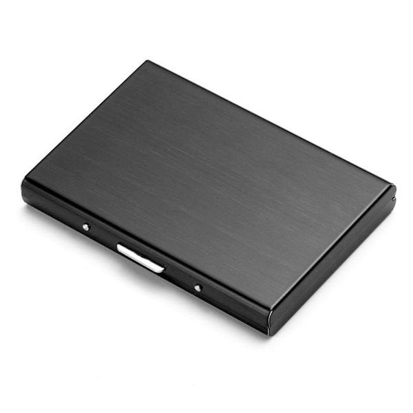 card holders 6 slots stainless steel lacquered business id holder portable storage practical mini anti-scan protetion case, Brown;gray
card holders 6 slots stainless steel lacquered business id holder portable storage practical mini anti-scan protetion case, Brown;gray