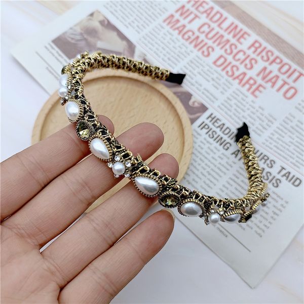 new baroque heavy industry hair hoop headband elegant french headbuckle headdress clip press fashion sale, Silver
new baroque heavy industry hair hoop headband elegant french headbuckle headdress clip press fashion sale, Silver