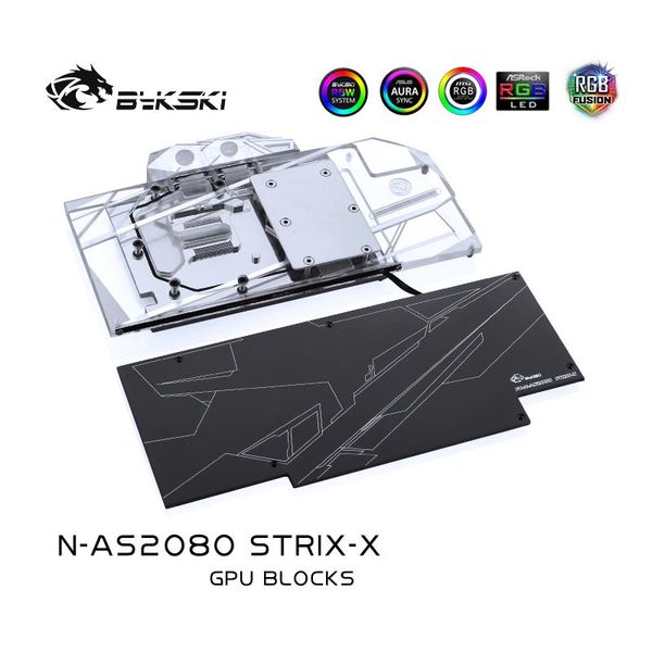 bykski n-as2080strix-x pc water cooling radiator gpu cooler video graphics card water block for asus rog strix rtx2080 2070 supe 
bykski n-as2080strix-x pc water cooling radiator gpu cooler video graphics card water block for asus rog strix rtx2080 2070 supe