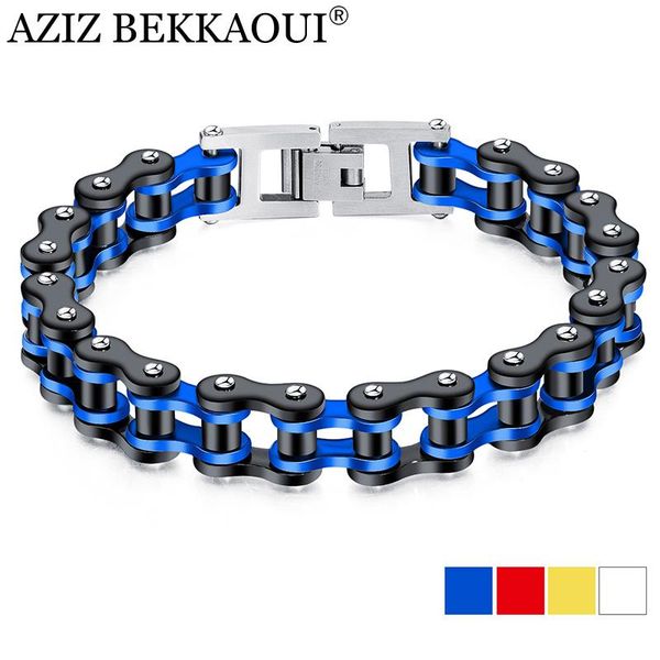 charm bracelets aziz bekkaoui 4 colors stainless steel bicycle bracelet cool punk man link chain locomotive male jewelry, Golden;silver
charm bracelets aziz bekkaoui 4 colors stainless steel bicycle bracelet cool punk man link chain locomotive male jewelry, Golden;silver