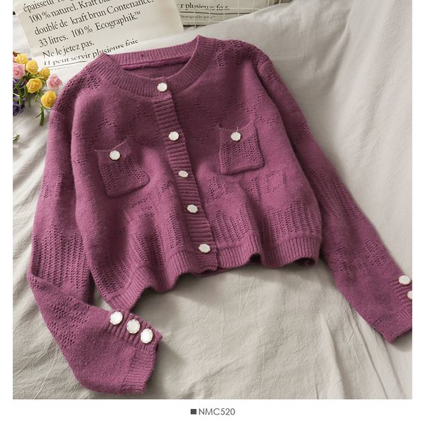 women korean solid knitting cardigan o neck loose casual fashion buttons autumn winter elastic pocket cardigans 2021, White;black
women korean solid knitting cardigan o neck loose casual fashion buttons autumn winter elastic pocket cardigans 2021, White;black