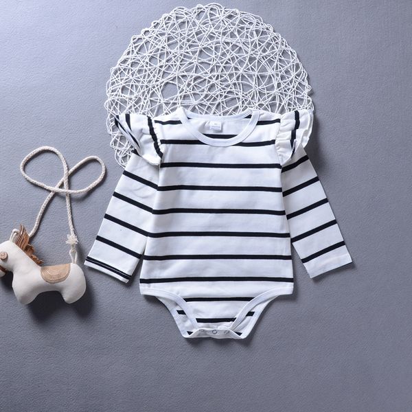 2021 new spring autumn newborn infant baby girls bodysuit striped ruffles cotton children kids long sleeve jumpsuit playsuit znry, Blue
2021 new spring autumn newborn infant baby girls bodysuit striped ruffles cotton children kids long sleeve jumpsuit playsuit znry, Blue