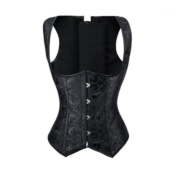 vintage corset women bodice shirts jacquard black bustiers party gothic clothes cosplay corselet blouse waist trainer sheath & corsets, Black;white 
vintage corset women bodice shirts jacquard black bustiers party gothic clothes cosplay corselet blouse waist trainer sheath & corsets, Black;white