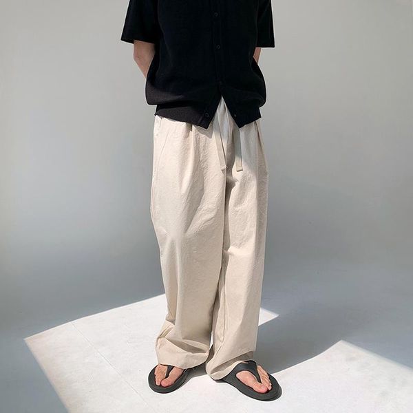 men's pants loose wide-leg trousers korean version of solid casual for men summer thin straight 2021, Black
men's pants loose wide-leg trousers korean version of solid casual for men summer thin straight 2021, Black
