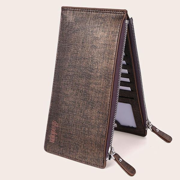 wallets 2021 retro and old men's mid-length wallet casual pu leather holder folded high capacity money bag, Red;black
wallets 2021 retro and old men's mid-length wallet casual pu leather holder folded high capacity money bag, Red;black
