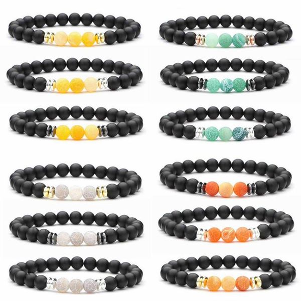 beaded, strands natural weathered stone colorful bracelet 8mm black frosted jewelry diy handmade accessories
beaded, strands natural weathered stone colorful bracelet 8mm black frosted jewelry diy handmade accessories