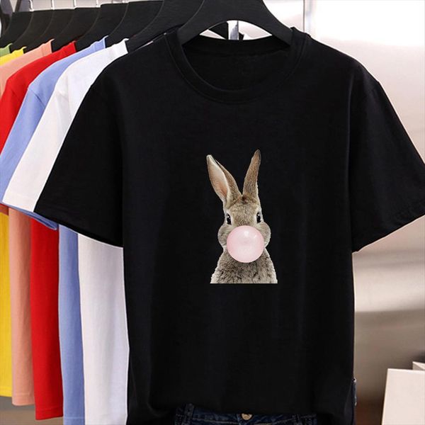exquisite funny rabbit blowing bubbles women t shirt printing durable fine loose pop o neck, White
exquisite funny rabbit blowing bubbles women t shirt printing durable fine loose pop o neck, White