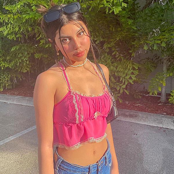 lace patchwork female y2k aesthetic crop summer streetwear fashion 2021 e girl 90s outfits pink cute tank, White
lace patchwork female y2k aesthetic crop summer streetwear fashion 2021 e girl 90s outfits pink cute tank, White