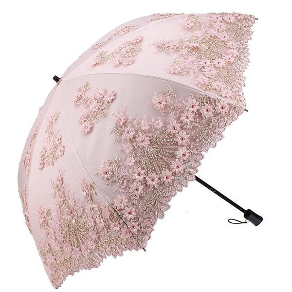 umbrellas high-end double sunscreen umbrella uv protection lace flower embroidery rain women mini folding dual-use sun
umbrellas high-end double sunscreen umbrella uv protection lace flower embroidery rain women mini folding dual-use sun