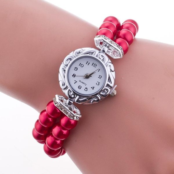 wristwatches fashion women bracelet watches pearl elastic wristwatch casual ladies quartz watch for gifts xrq88, Slivery;brown
wristwatches fashion women bracelet watches pearl elastic wristwatch casual ladies quartz watch for gifts xrq88, Slivery;brown
