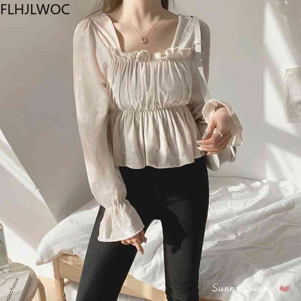 women's knits & tees chic korea cute sweet soft veet peplum women flare sleeve strapless preppy style date wear vintage shirt, White
women's knits & tees chic korea cute sweet soft veet peplum women flare sleeve strapless preppy style date wear vintage shirt, White
